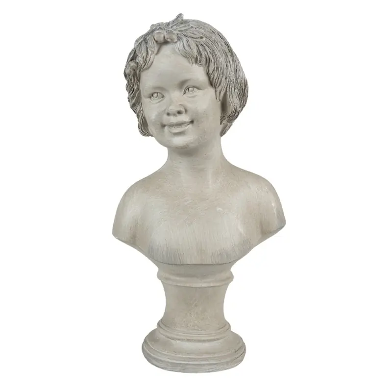 Alleen Vandaag Clayre & Eef Beeld Meisje 14x9x27 cm Beige Polyresin