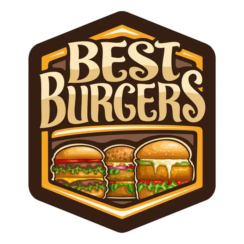 Populair Clayre & Eef Tekstbord 38x45 cm Bruin IJzer Hamburgers