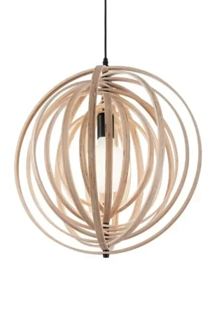 Rechtstreeks Van De Fabrikant Ideallux DISCO Hanger Hout licht, 1-licht