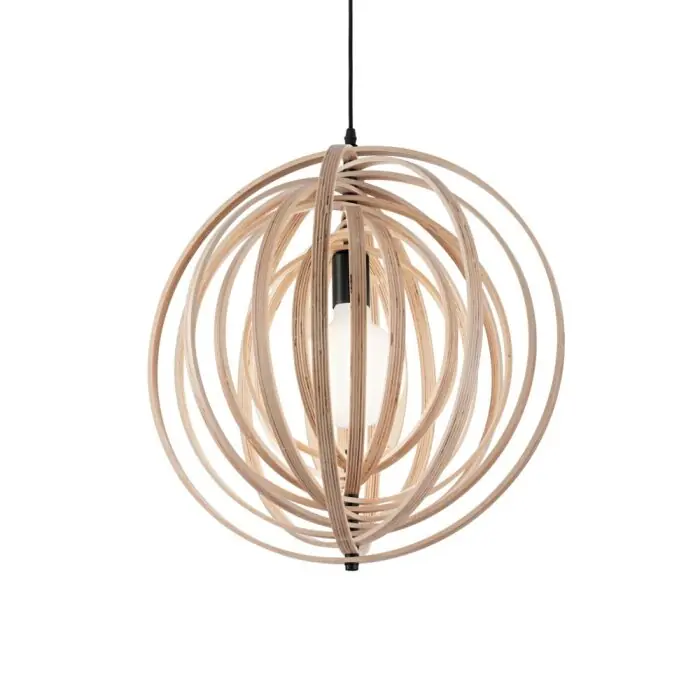 Rechtstreeks Van De Fabrikant Ideallux DISCO Hanger Hout licht, 1-licht