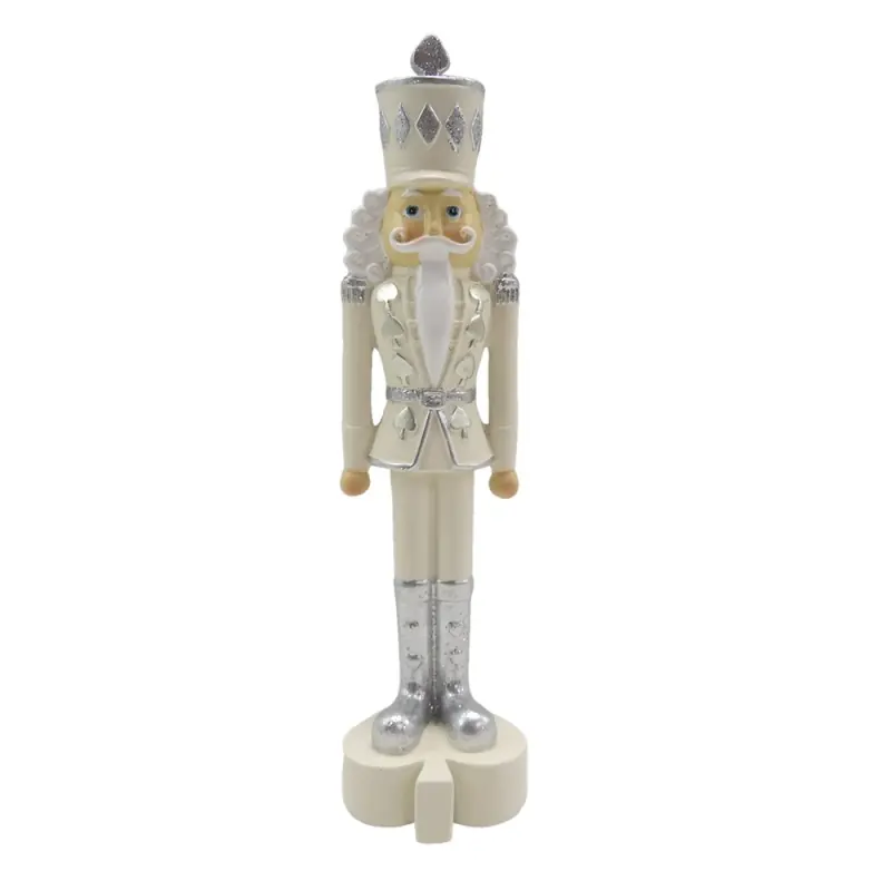 Rechtstreeks Van De Fabrikant Clayre & Eef Beeld Notenkraker 17 cm Beige Zilverkleurig Kunststof