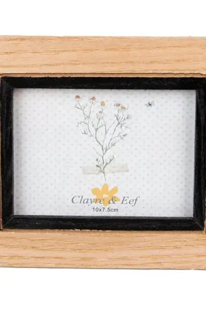 Weekendaanbieding Clayre & Eef Fotolijst 7x10 cm Bruin Zwart MDF