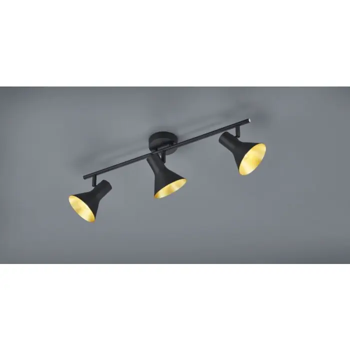 Reality NINA Spotlamp Zwart, 3-lichts Weekendaanbieding