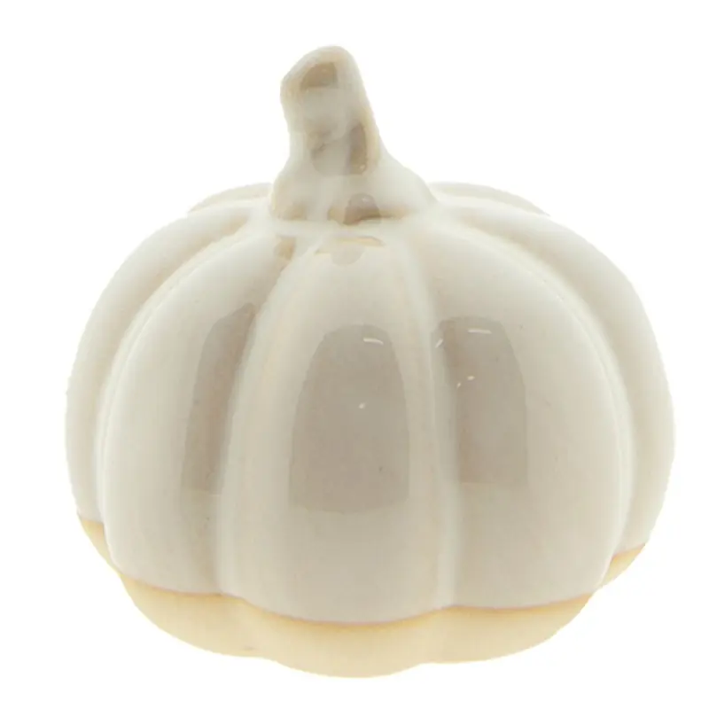 Koopje Clayre & Eef Decoratie Pompoen Ø 9x8 cm Beige Bruin Porselein