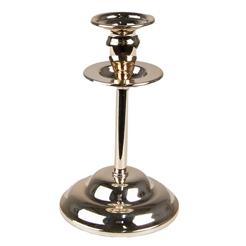 Clayre & Eef Kandelaar 15 cm Goudkleurig IJzer Flitsaanbieding
