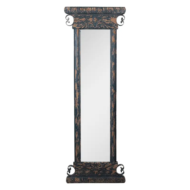 Must-Have Clayre & Eef Spiegel 45x131 cm Blauw Bruin Hout