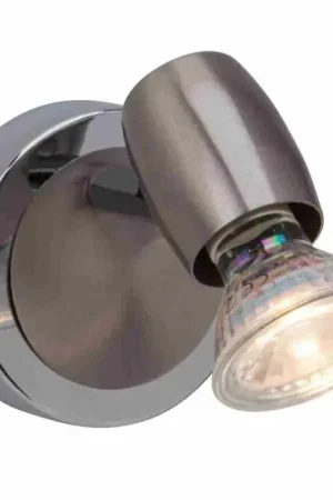 Brilliant Wesley Muurspot LED Chroom, 1-licht Snelle Levering
