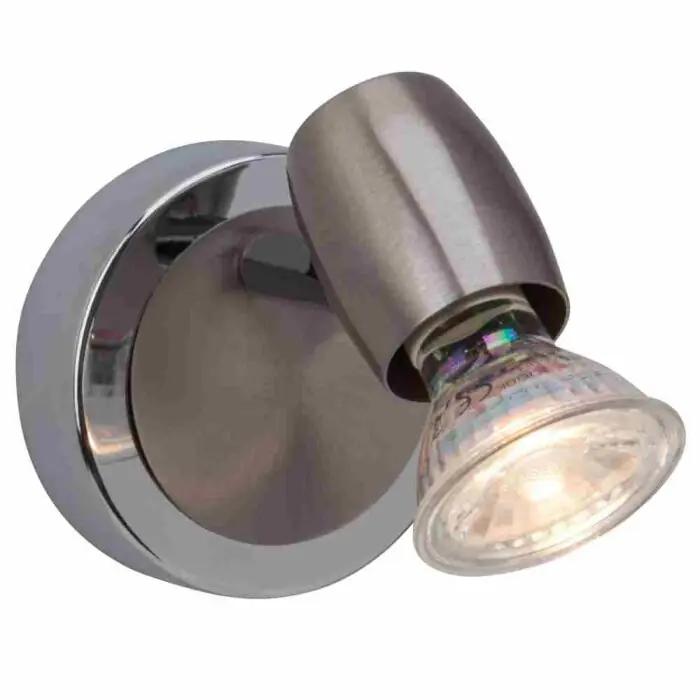 Brilliant Wesley Muurspot LED Chroom, 1-licht Snelle Levering