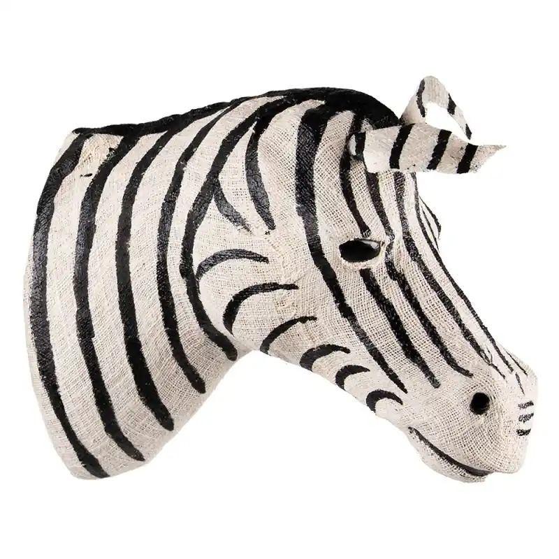 Shop Nu Clayre & Eef Wanddecoratie Zebra 37 cm Zwart Wit Papier