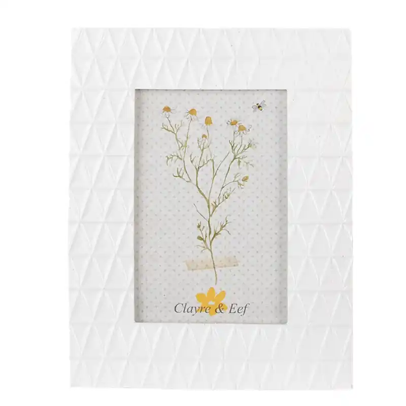 Clayre & Eef Fotolijst 10x15 cm Wit Polyresin Betaalbaar