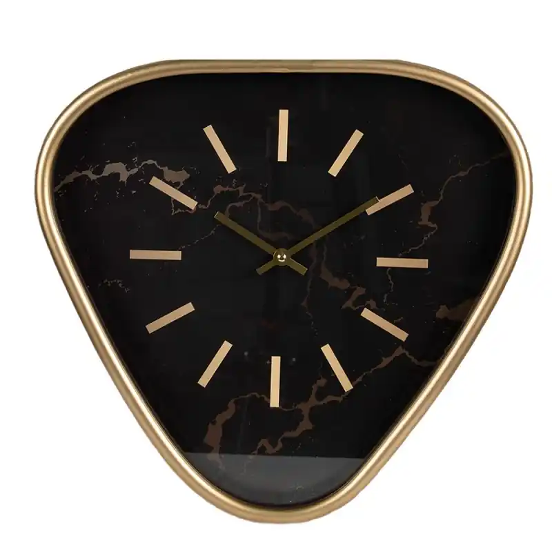 Clayre & Eef Wandklok 38 cm Bruin IJzer Aanbieding
