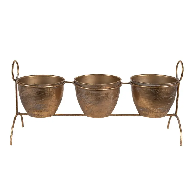Clayre & Eef Planthouder 47x14x23 cm Koperkleurig IJzer Actieprijs