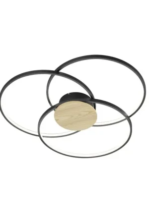 Bestseller Trio Sedona Plafondlamp LED Zwart, 1-licht