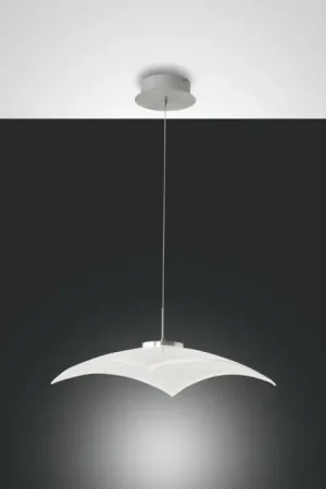 Populair Fabas Luce Desus Hanglamp LED Nikkel mat, 1-licht