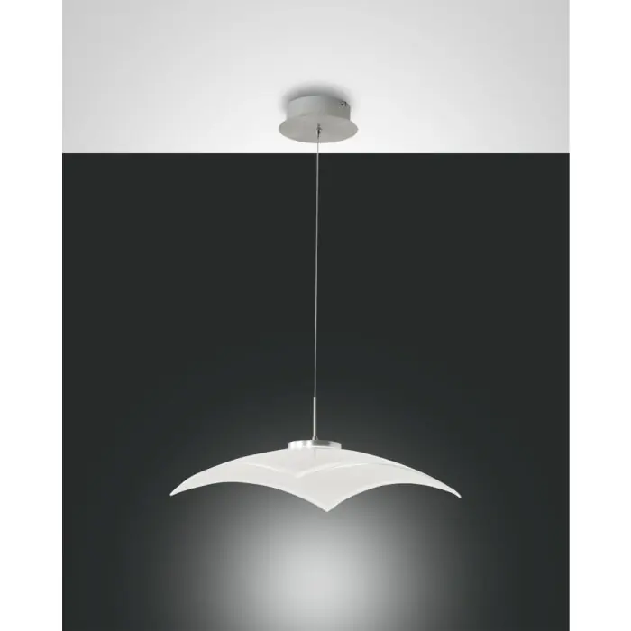 Populair Fabas Luce Desus Hanglamp LED Nikkel mat, 1-licht