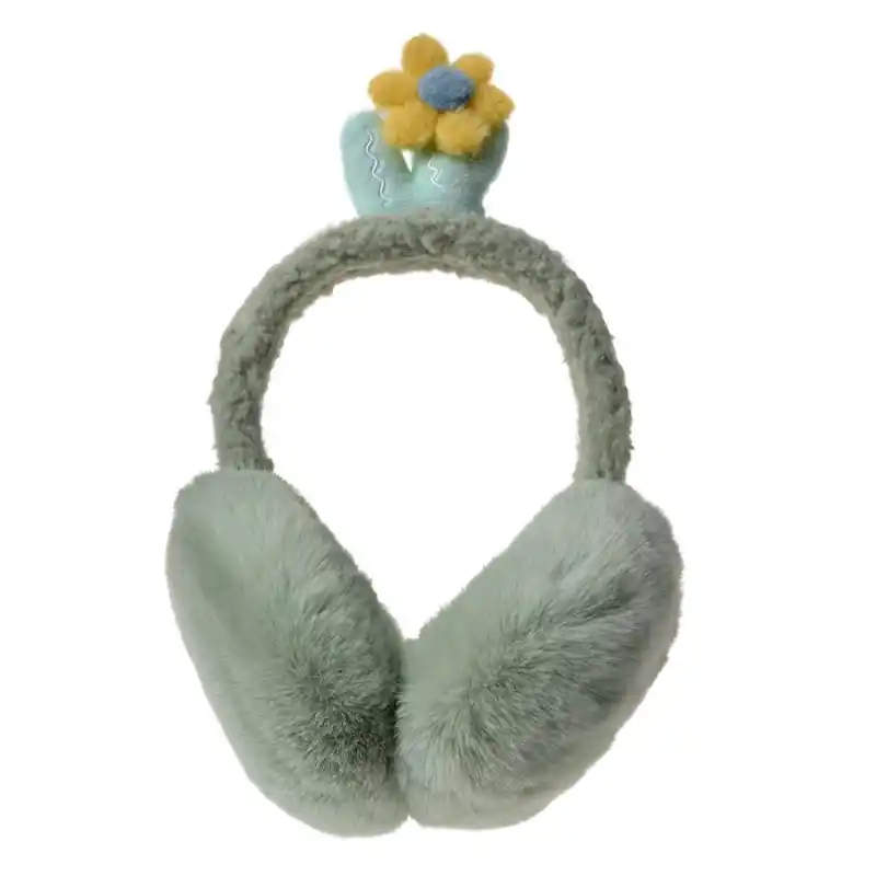 Melady Oorwarmers Kinderen Bloem one size Groen Polyester Koopje