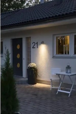 Betrouwbaar Konstsmide MODENA Muurlamp Grijs, 1-licht