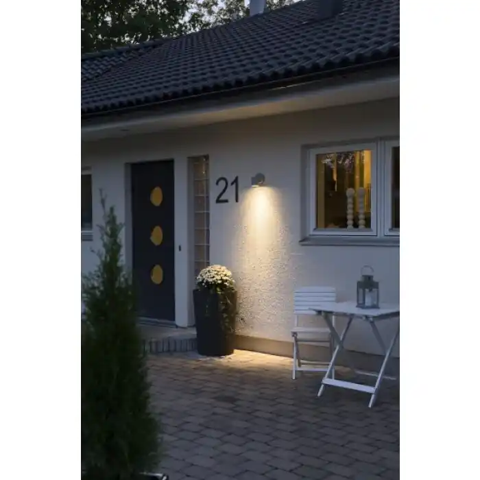 Betrouwbaar Konstsmide MODENA Muurlamp Grijs, 1-licht