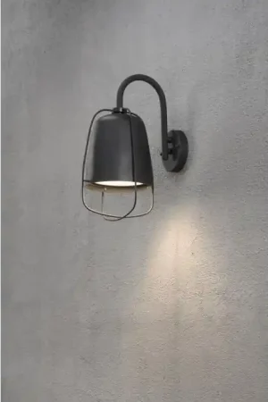 Exclusieve Aanbieding Konstsmide Perugia Muurlamp Zwart, 1-licht