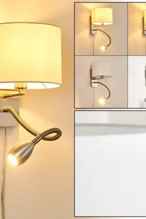 Wiby Muurlamp LED Nikkel mat, 2-lichts Nu Kopen