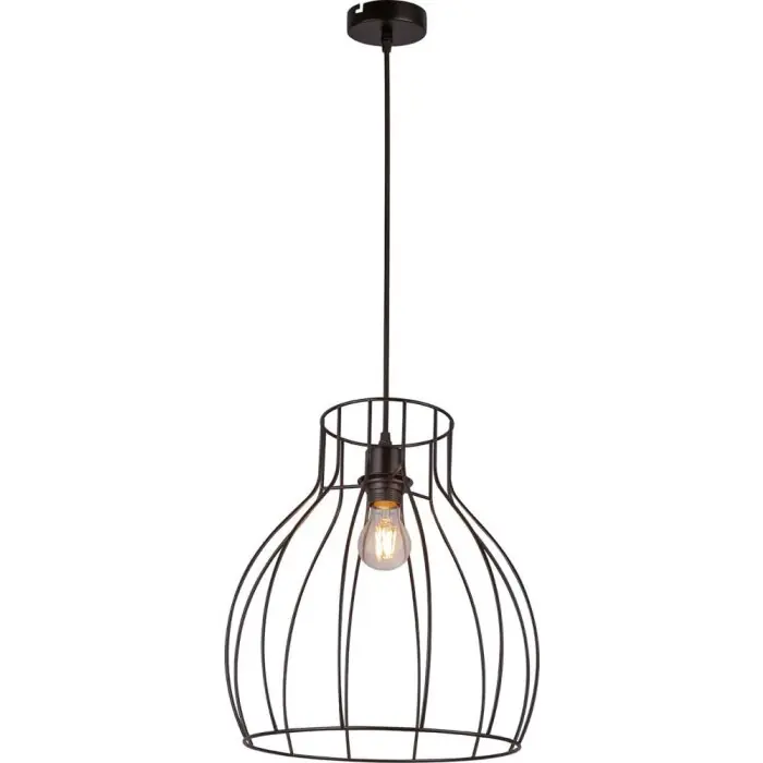 Gecertificeerd Globo KONGO Hanger Zwart, 1-licht