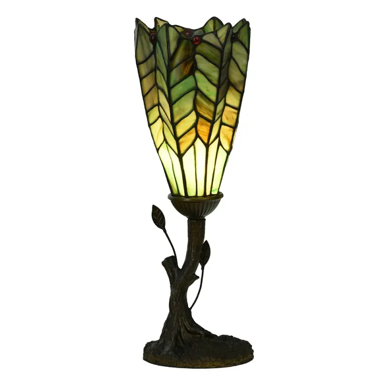 Meest Verkocht Lumilamp Tiffany Tafellamp Ø 15x42 cm Groen Glas