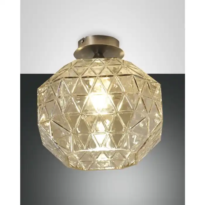 Fabas Luce Wai Plafondlamp Nikkel glanzend, 1-licht Lage Kosten