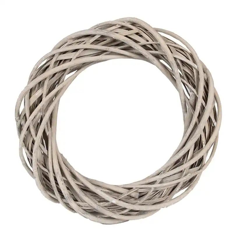 Finale Uitverkoop Clayre & Eef Krans Ø 30 cm Bruin Rotan