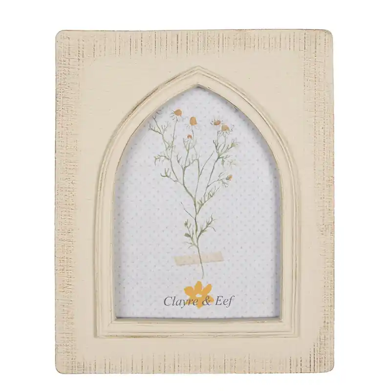 Superprijs Clayre & Eef Fotolijst 13x18 cm Beige Kunststof