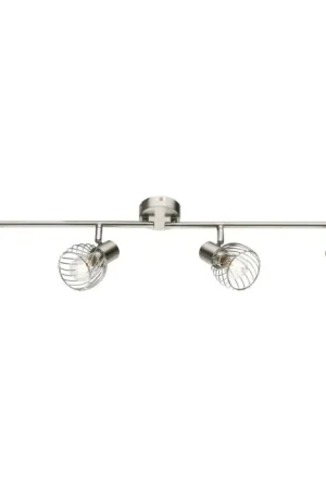 Aanbieding Globo Texas Plafond straler Nikkel mat, 4-lichts