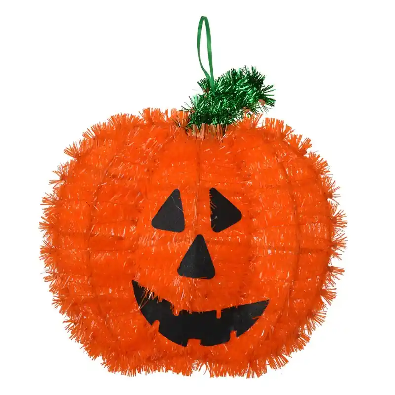 Clayre & Eef Halloween decoratie Pompoen 27 cm Oranje Kunststof Uitverkoop