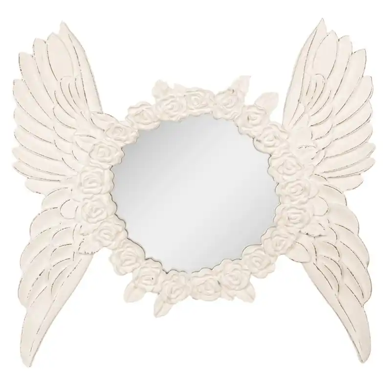 Speciale Aanbieding Clayre & Eef Spiegel 62x5x60 cm Beige MDF Vleugels
