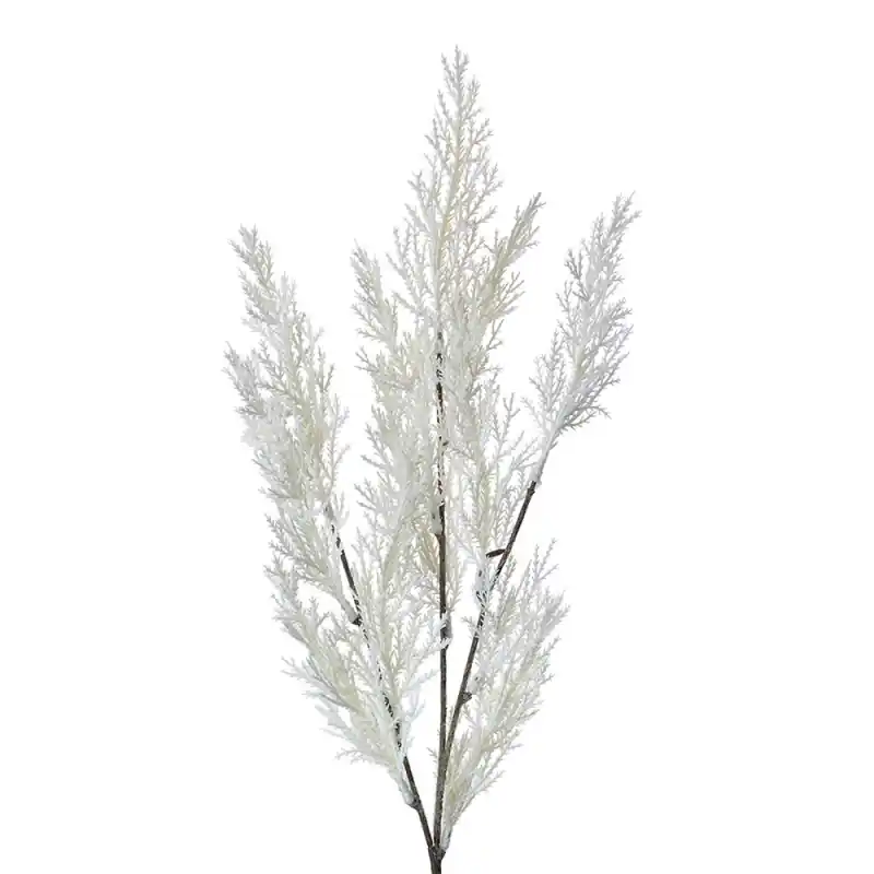 Seizoensaanbieding Clayre & Eef Kunstbloem 75 cm Wit Kunststof