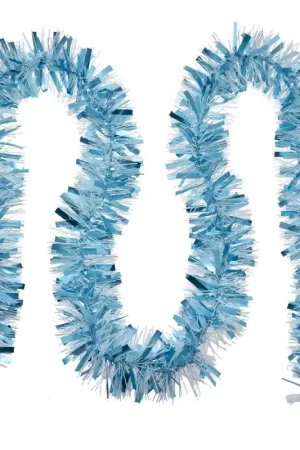Weekendaanbieding Clayre & Eef Kerstslinger Guirlande 200 cm Blauw Kunststof