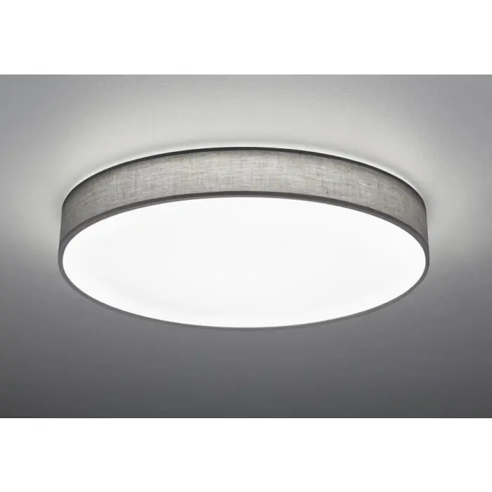 Gecertificeerd Trio Lugano Plafondlamp LED Grijs, 1-licht, Afstandsbediening