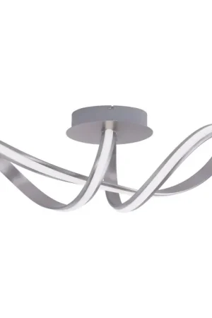 Bestseller Leuchten-Direkt Ls-MELINDA Plafondlamp LED roestvrij staal, 1-licht, Afstandsbediening, Kleurwisselaar