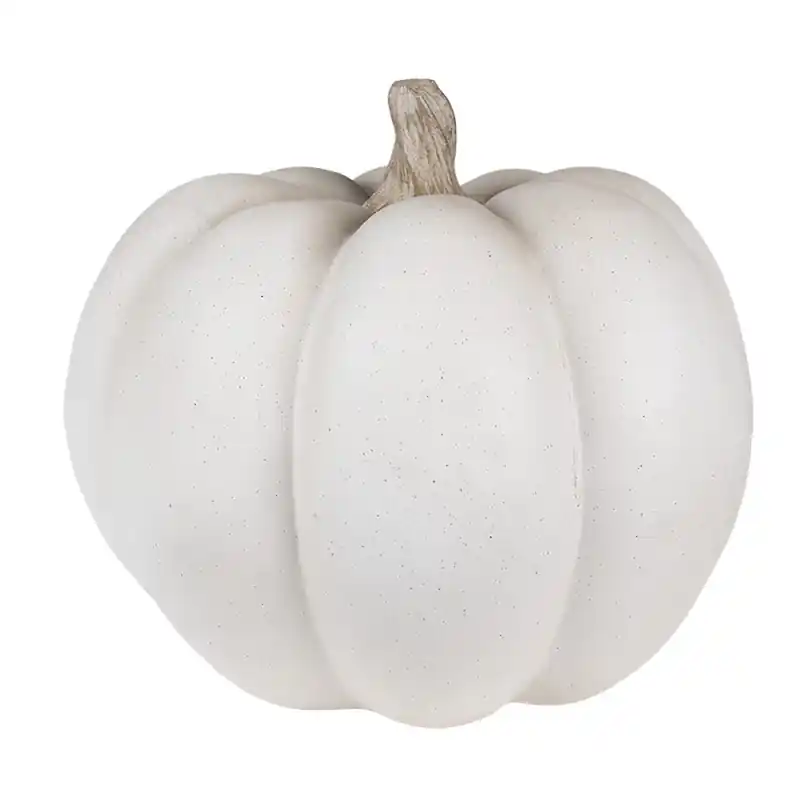 Clayre & Eef Decoratie Pompoen Ø 31x27 cm Grijs Polyresin Beperkt Aanbod