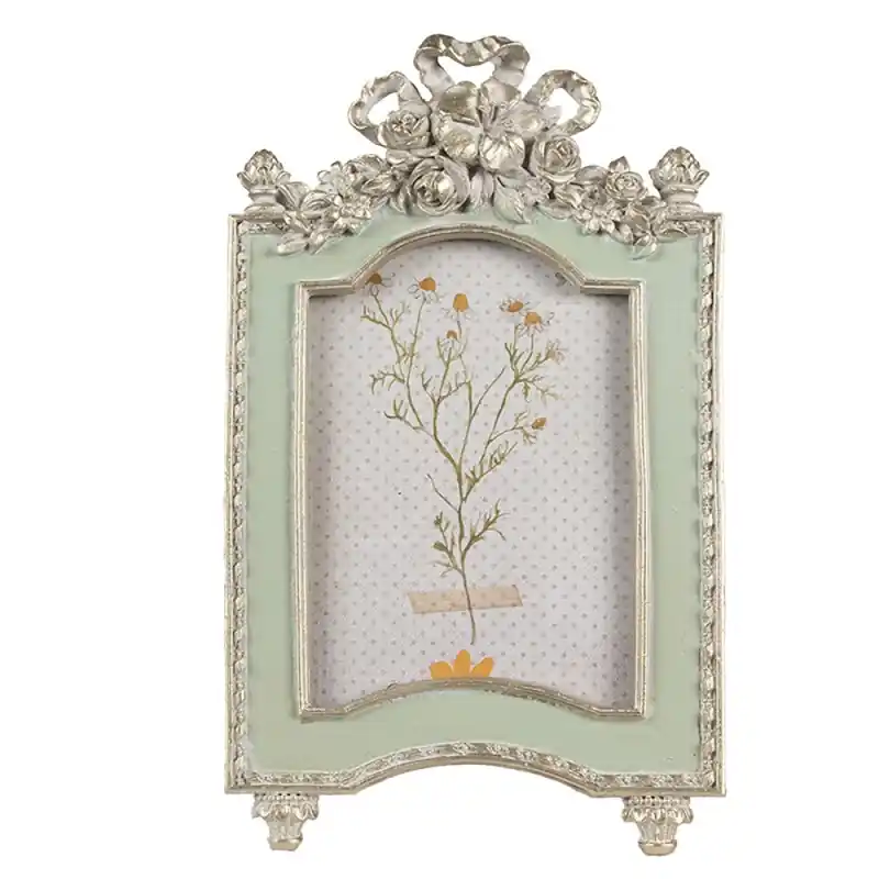 Clayre & Eef Fotolijst 10x15 cm Groen Polyresin Favoriet