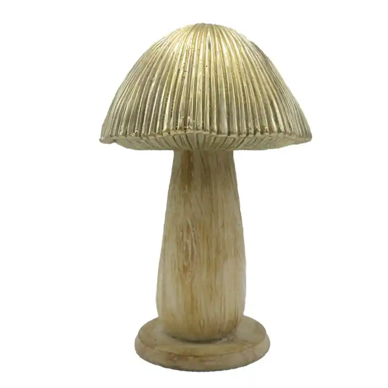 Koop Vandaag Clayre & Eef Decoratie Paddenstoel Ø 9x14 cm Bruin Polyresin