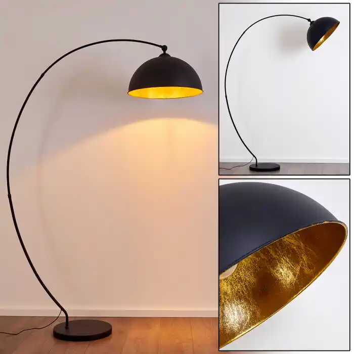Finale Uitverkoop Miranda Staande lamp Zwart, 1-licht