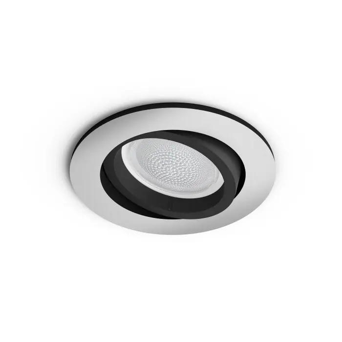 Goedkoop Philips Hue Ambiance White & Color Centura Inbouwspot extensie Zilver, 1-licht, Kleurwisselaar