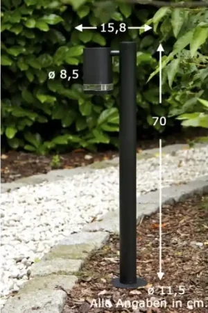 Koop Vandaag Konstsmide Modena Buiten staande lamp Zwart, 1-licht