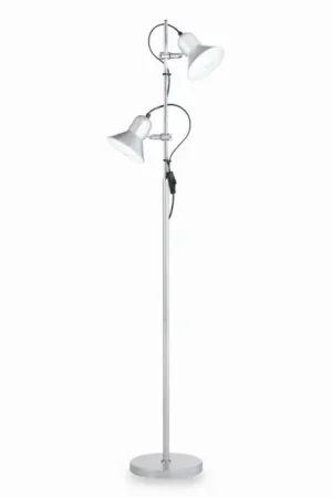 Weekendaanbieding Ideallux POLLY Staande lamp Zilver, 2-lichts
