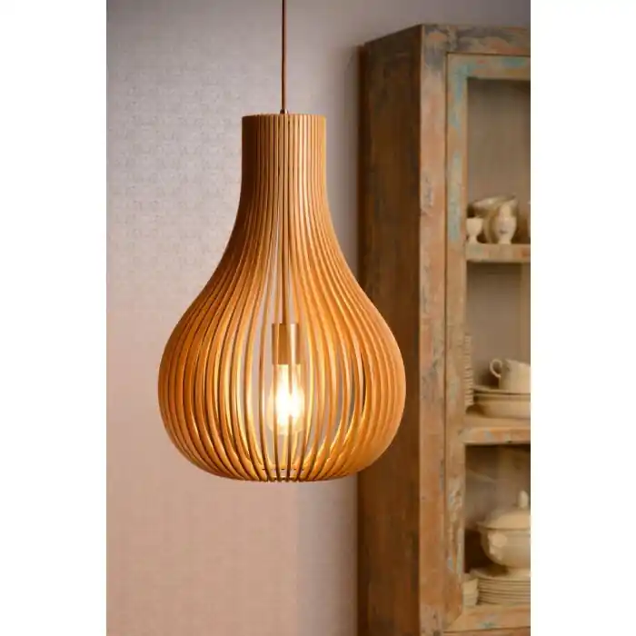 Lucide BODO Hanger Bruin, 1-licht Seizoensaanbieding
