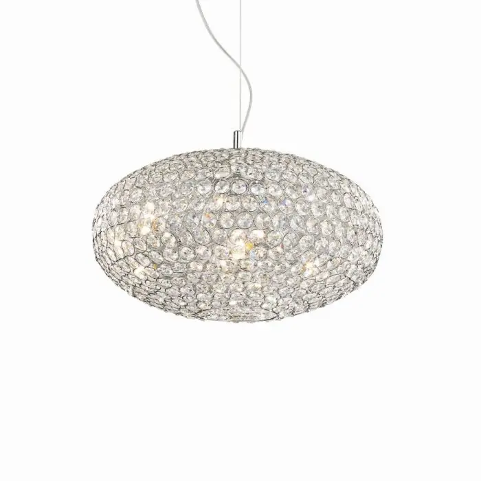 Exclusieve Aanbieding Ideallux ORION Hanger Chroom, Kristaloptiek, 8-lichts