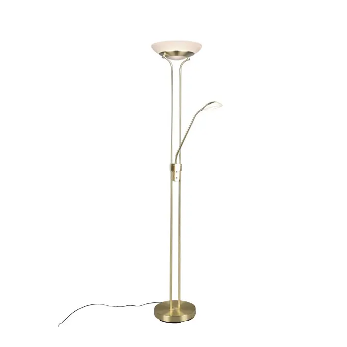 Reality Orson Staande lamp LED Messing, 2-lichts Aanbieding
