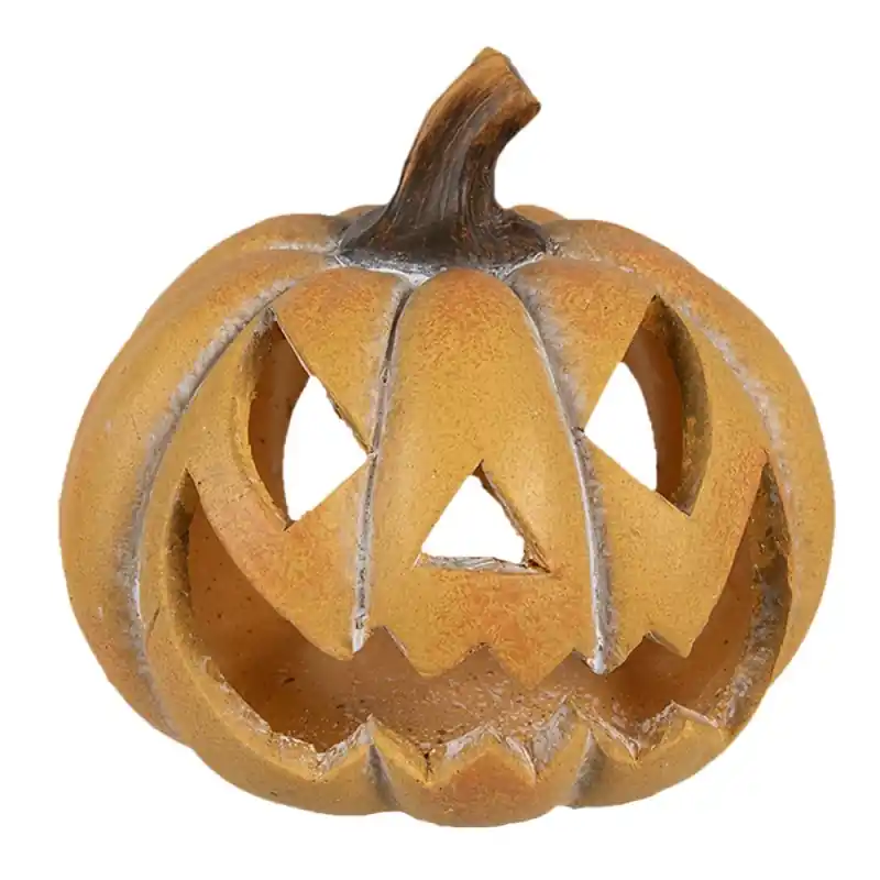 Populair Clayre & Eef Decoratie Pompoen 15x14x13 cm Oranje Keramiek