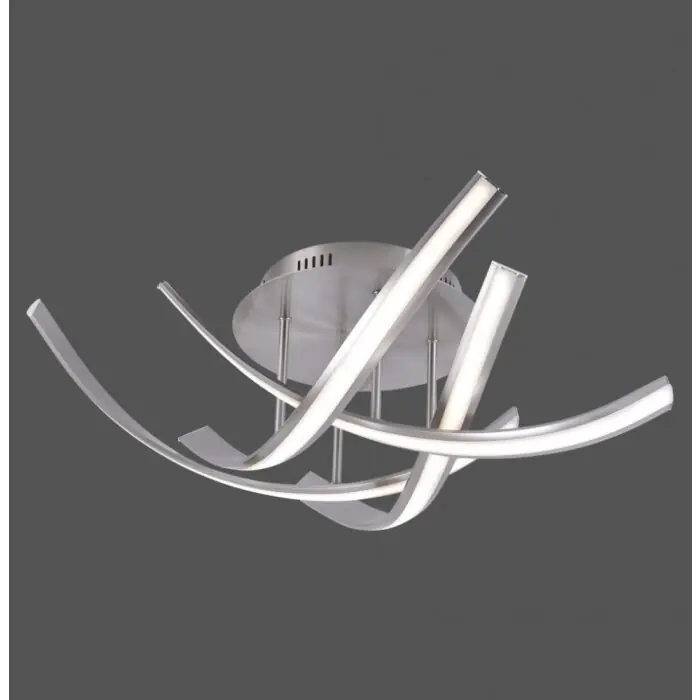 Paul Neuhaus LINDA Plafondlamp LED roestvrij staal, 4-lichts Premium
