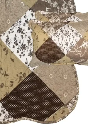 Actieprijs Clayre & Eef Bedsprei 180x250 cm Bruin Polyester