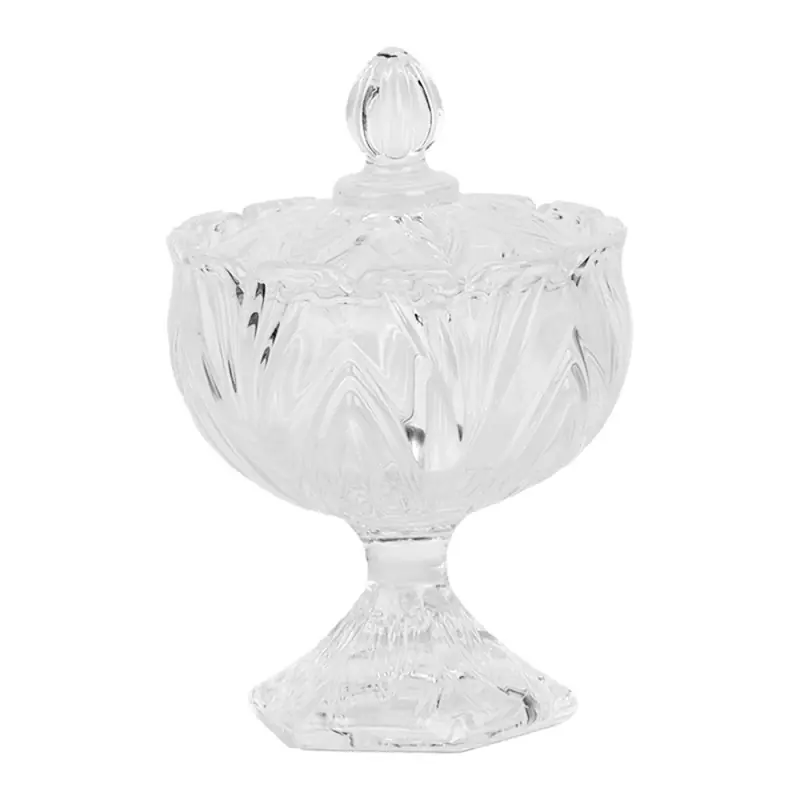 Direct Verzonden Clayre & Eef Voorraadpot Ø 10x15 cm Transparant Glas